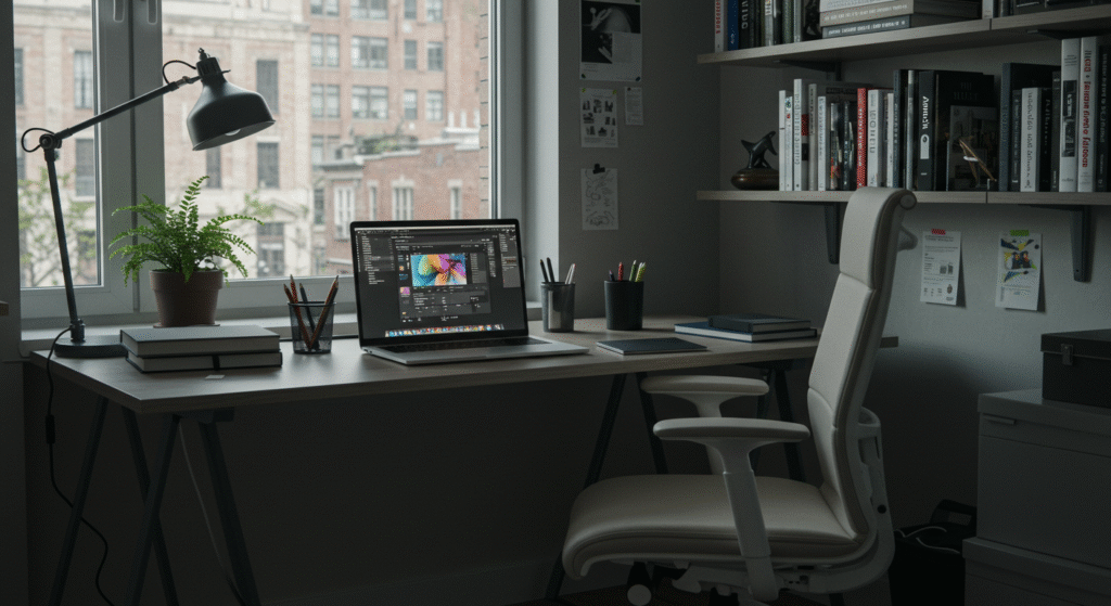 cenário de um home office